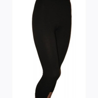 Легинсы спортивные для девочки укороченные арт.ЛС.019 размер 32/122-38/146 цвет черный