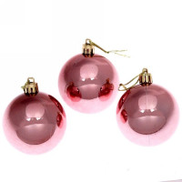 Набор шаров 06см 03шт/наб. "Глянец" цв.розов.золото арт.201-0834