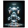 Тетрадь А5 клетка 48 листов скоба (BG) Glow тисненние фольгой ассорти арт.Т5ск48_тф 60332