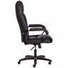 Кресло для руководителя пластик/эко-кожа  BERGAMO черный (36-6)