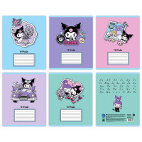 Тетрадь 18 листов линия (CENTRUM) Kuromi ВД-лак ассорти арт.76978