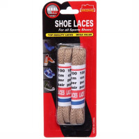 Шнурки для обуви, плоское сечение, цвет бежевый 2 пары 100см арт.952-031