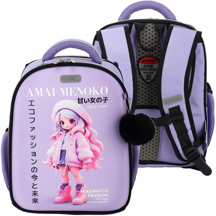 Ранец для девочек школьный deVENTE Амаи Меноко (Amai Menoko) 35x27x13см арт.7033612