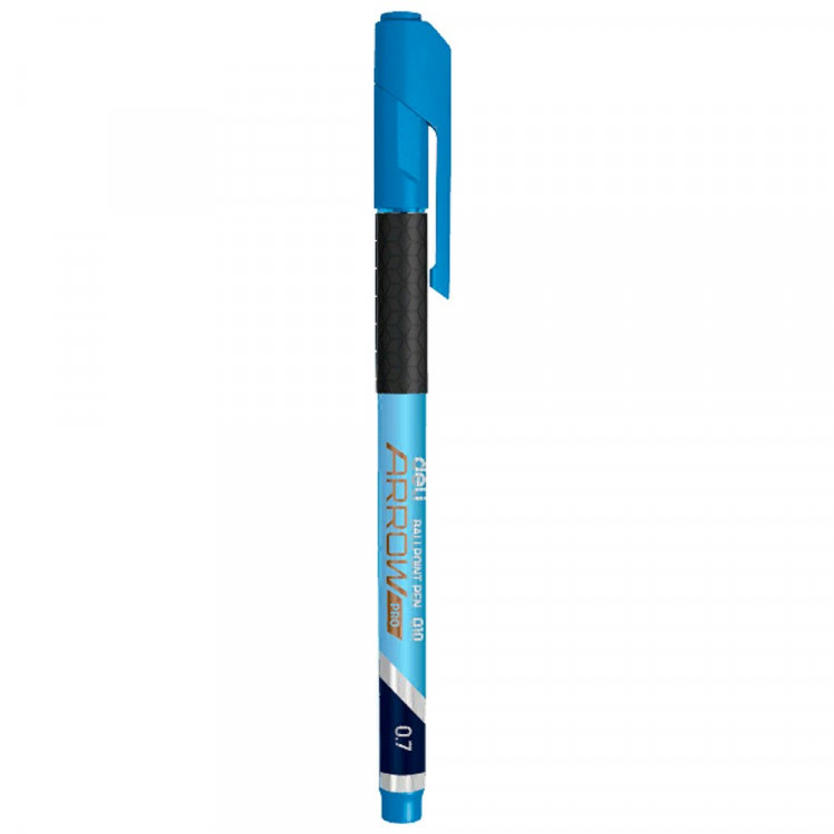 Ручка шариковый Deli Arrow не прозрачный  корпус, синяя 0,7мм арт.EQ10-BL (Ст.12)