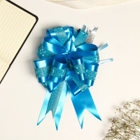 Бант-шар упаковочный №5 цв.синий арт.7986199