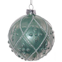 Шар стекло без упаковки /1шт/ 08см цв.голубой арт.721372