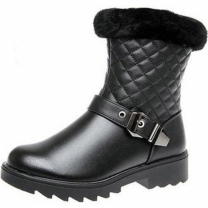 Ботинки для девочки (СКАЗКА) черные верх-искусственная кожа подкладка -искусственный мех  размерный ряд 33-36 арт.R270929015BK