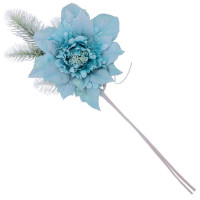 Украшение декоративное "Цветок" 40см цв.голубой арт.749464