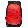 Рюкзак для мальчиков (Grizzly) арт RU-331-2/1 черный-красный 31х43х20 см