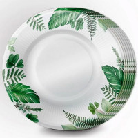 Тарелки бумажные 06шт/наб. D-18см "Тропический шарм" арт.3.0000868