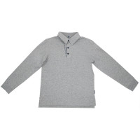 Поло для мальчика (Делорас) длинный рукав цвет серый арт.Z71328 размер 34/134-46/170
