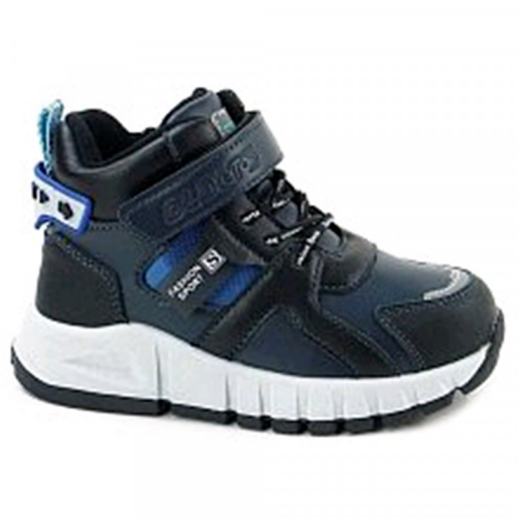 Ботинки для мальчика (B&G) синие верх-искусственная кожа подкладка - байка артикул  m-bg-E925-2B