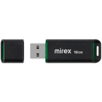 Флеш диск 16GB USB 2.0 Mirex SPACER, черный
