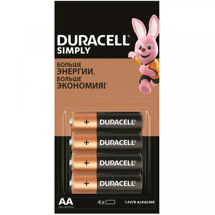 Батарейка LR06 Duracell BL4 (цена за упаковку)
