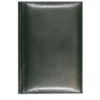 Ежедневник А5 2026 к/з Attomex "Visa" темно-зеленый, 168л, 2 ляссе арт.2332631