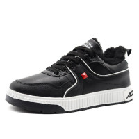 Кеды для мальчика ( SaiJun) черные верх-искусственная кожа подкладка -искуственный мех артикул czz-B6578-1