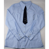 Блузка для девочки (Делорас) длинный рукав цвет голубой арт.C63389 размерный ряд 34/134-46/170