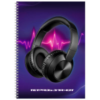 Тетрадь для нот А4 32 листа гребень (Феникс) Энергия звука  190 г/м² арт.69902