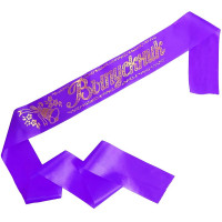 ВЫПУСКНОЙ Лента "Выпускник" шелк фиолетовый арт.LSHVK-02-014