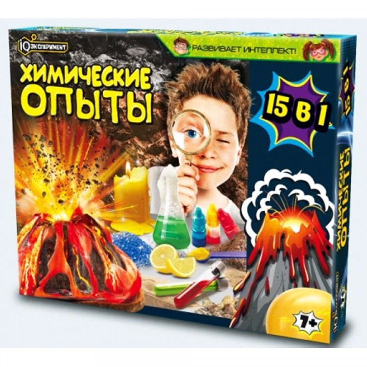 Набор для проведения опытов (IQ эксперимент) 15 в 1 арт.TG01-EX15-RU