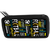 Пенал 3 отделения (Оникс) ПКТ 12-20 Футбол паттерн 190х110мм полиэстер арт.86957