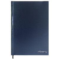 Ежедневник А5 недатированный бумвинил Attomex темно-синий 136л арт.2034890