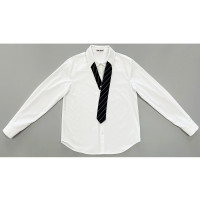 Блузка для девочки  (Kevin Young) длинный рукав цвет белый арт.R105919 размерный ряд 34/134-44/164