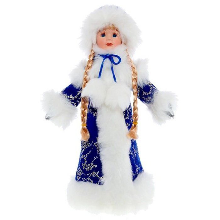 Игрушка декоративная "Снегурочка" 39см с ёмкостью д/подарков арт.237950