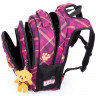 Рюкзак для девочки школьный (SkyName) + брелок мишка 30х16х37см арт.R2-196