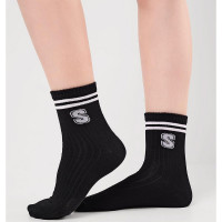 Носки детские для мальчика артикул С15807 80% хлопок, 18% полиамид, 2% эластан цвет черный (Clever)