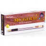 Ручка шариковая  прозрачный корпус  резиновый упор (MC Gold) черный, 0,5мм арт.ВМС01 (Ст.12/144/1728)