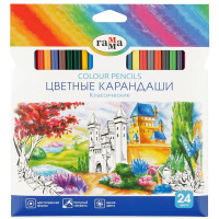 Карандаши цветные (ГАММА) Классические 24 цвета арт.050918_04_04