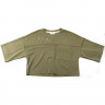 Футболка для девочки DELORAS арт.22133 размерный ряд 34/134-44/164 цвет хаки