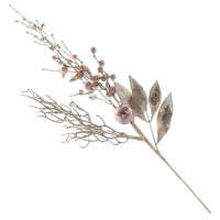 Украшение декоративное "Ветка. Листья, ягоды пластик" 57см арт.805839