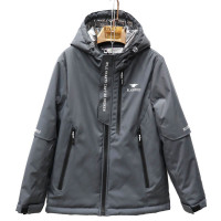 Куртка осенняя для мальчика (BWF) арт.jxx-22-65-1 размерный ряд 38/146-48/176 цвет серый