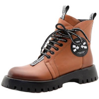 Ботинки для девочки (ADMLIS) коричневые верх-искуственная кожа подкладка-текстиль  артикул  RC29_8371-66