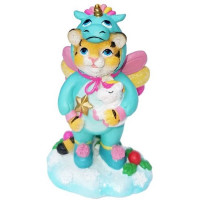 Украшение декор.подвеска фигурка "Тигр в костюме дракона" 09см арт.87568