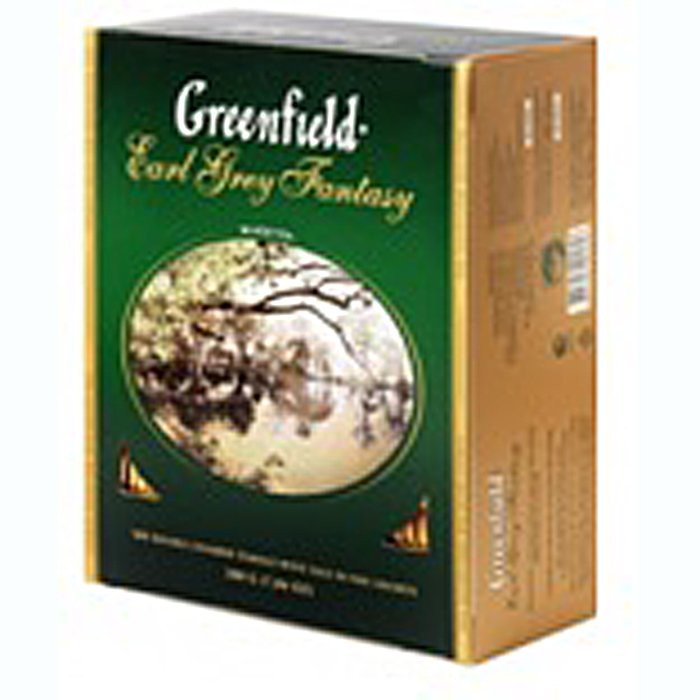 Чай Greenfield 100пак. Earl Grey Fantasy черный с ароматом бергамота (Ст.9)