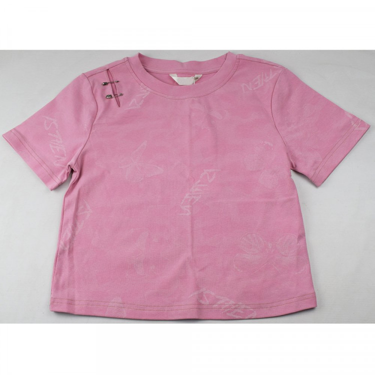 Футболка для девочки арт.Deloras 22532 размерный ряд 34/134- 44/164 цвет персиковый