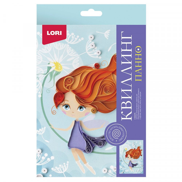 Поделка из бумаги Панно (квиллинг) Фея (LORI) арт.Квл-038
