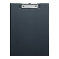 Планшет А4 ПВХ черный с верх. створкой OfficeSpace