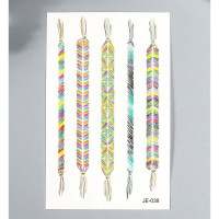 Татуировка на тело "Браслеты из макраме" 12*7,5см арт.5310523