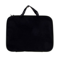 Папка А4 текстиль на молнии ручка-тесьма (deVENTE) Черная 35x27x2 см арт 3075600