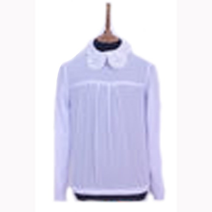 Блузка для девочки (MULTIBREND) длинный рукав цвет айвори арт.70491 размер 38/146