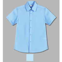 Сорочка детская  (Делорас) короткий рукав цвет голубой арт.C71494SN на кнопках