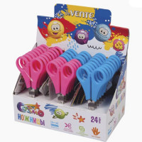 Ножницы детские 130мм пластиковые ручки (deVENTE) Cosmo Left для левшей ассорти арт 8010814