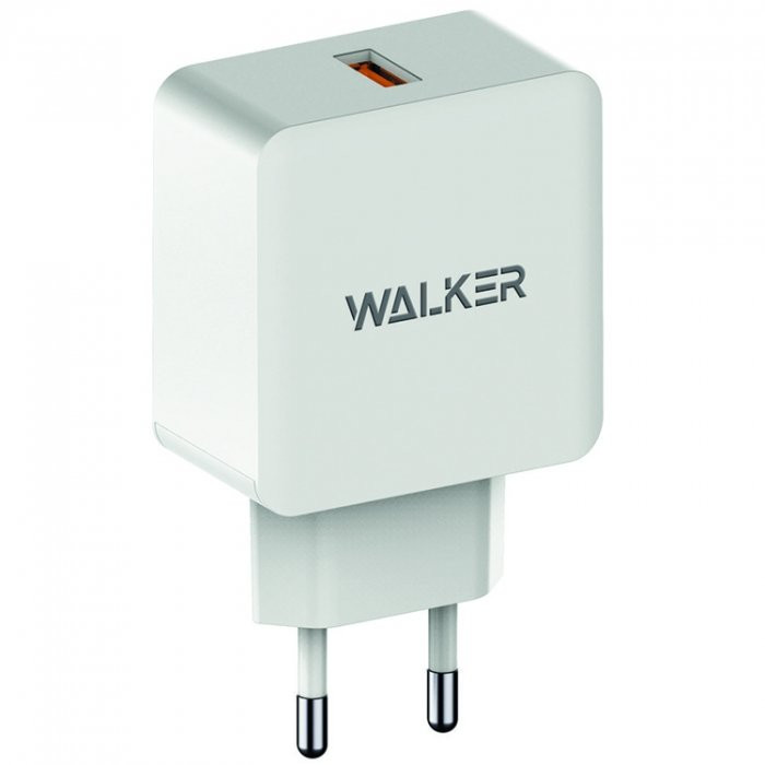 Зарядное устройство сетевое WALKER WH-25 2.4А белое