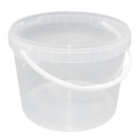 Ведро пищевое 5,5л с пласт. ручкой круглое D=230мм цвет прозрачный с крышкой ДЛЯ РК