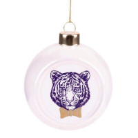 Шар стекло 08см "Тигр в бабочке" арт.87204