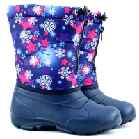 Сапоги (норды) для девочки (Дарина) синий верх-ЭВА подкладка - байка артикул Д604